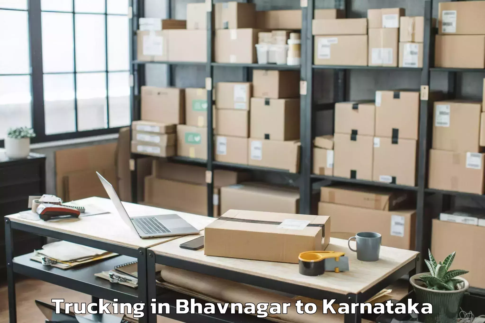 Professional Bhavnagar to Mannaekhelli Trucking